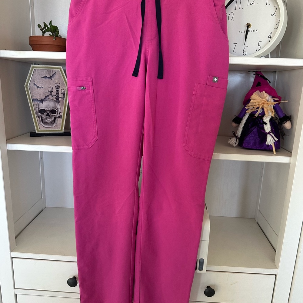 Figs Hot Pink Scrub Pants
